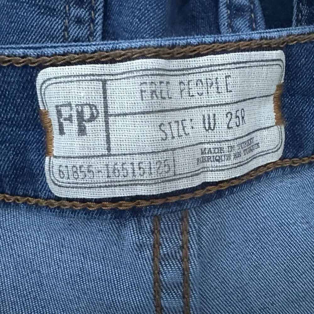 Free People Womens Float On Flare‎ Jeans Size 25R Bell Bottom 70s Hippie Boho